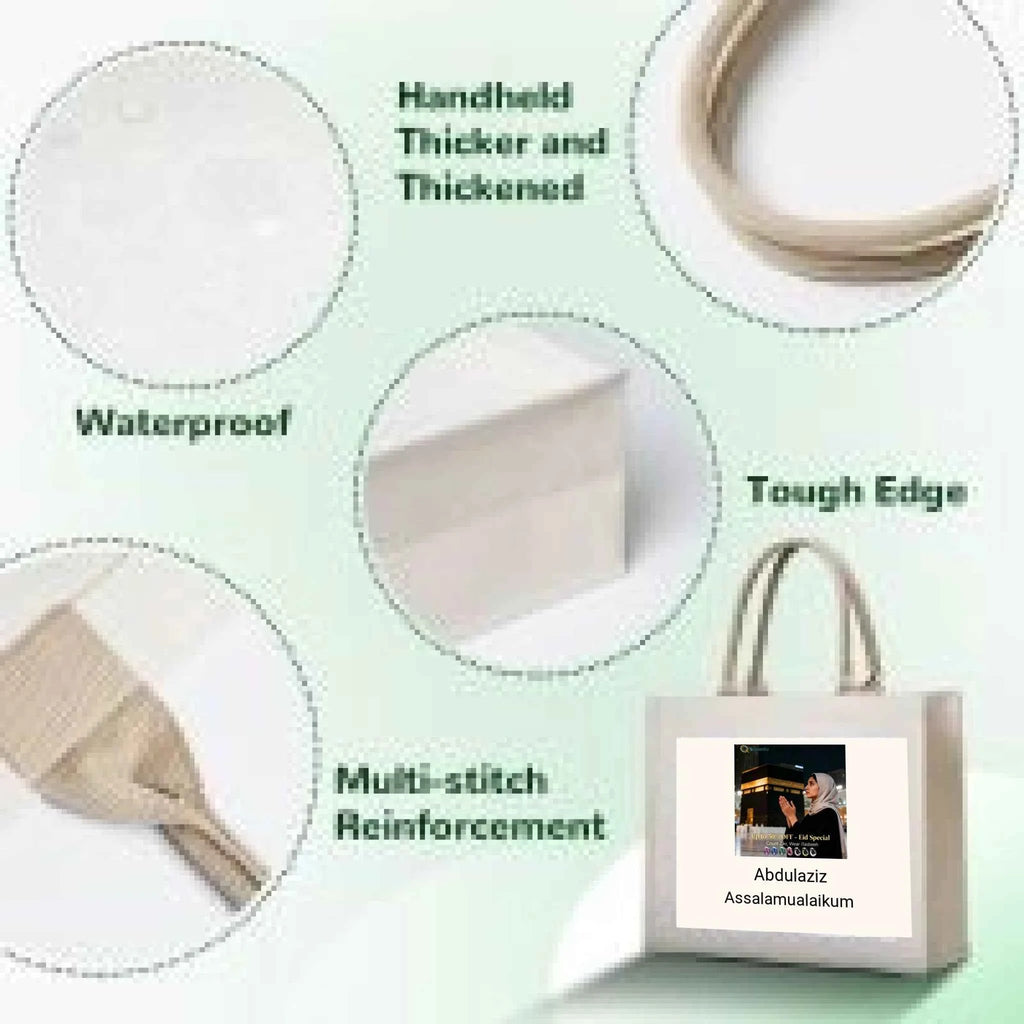 3D Canvas Tote Bag - Heat Transfer Print